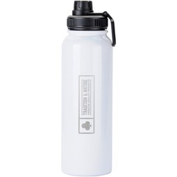 Laser Engraved 1-Liter Stainless Steel Custom Water Bottle
