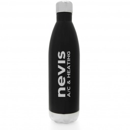 Laser Engraved Vacuum Insulated Stainless Steel Custom Water Bottle - 26 oz.