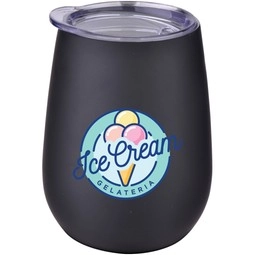 Full Color Dual Wall Stemless Stainless Steel Custom Wine Tumbler - 10 oz.