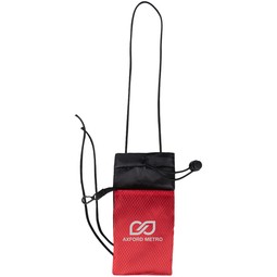 Crossbody Custom Logo Phone Pouch - 4"w x 7.75"h
