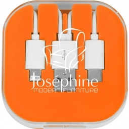 3-in-1 Custom Charging Cable w/ Phone Stand