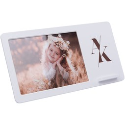 Wireless Charging Branded Picture Frame - 4"w x 6"h