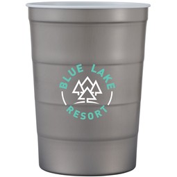 Reusable Custom Logo Steel Chill-Cups™ - 16 oz.