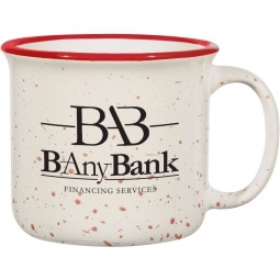 Retro Speckled Promotional Campfire Mug - 15 oz.