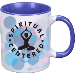 Full Color Two-Tone Ceramic Custom Coffee Mug - 11 oz.