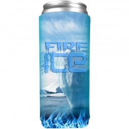 Full Color Folding Slim Custom Can Cooler - 8 oz.