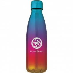Metallic Stainless Steel Vacuum Custom Water Bottles - 16 oz.