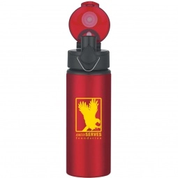 Aluminum Promotional Sports Bottle w/ Pop Up Lid - 25 oz.