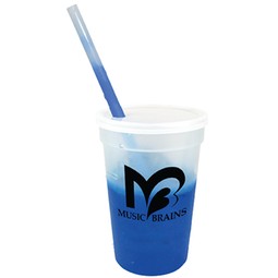 Mood Color Changing Custom Logo Stadium Cup Set - 17 oz.