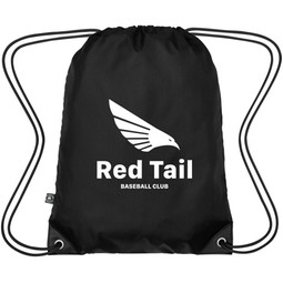 Small Drawstring rPET Custom Sports Pack - 13.25"w x 17.5"h