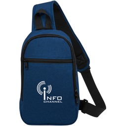 Jump Crossbody Custom Logo Sling Bag - 7"w x 11.5"h x 2.75"d