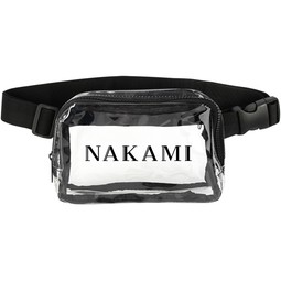 Anywhere Travel Clear Custom Belt Bag - 7.5"w x 5"h x 2"d