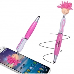 MopTopper Breast Cancer Awareness Custom Stylus Pens w/ Screen Cleaner