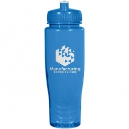 Translucent Squeezable Custom Water Bottle - 28 oz.