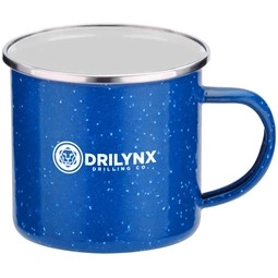 Stainless Steel Speckled Custom Camping Mug - 16 oz.