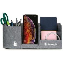 Truman Custom Desk Organizer w/ Wireless Charging Station
