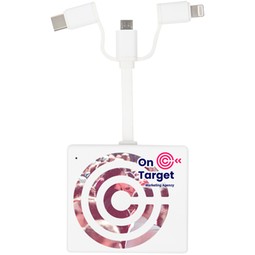 Flamingo 3-in-1 Pre-charged Branded Portable Charger