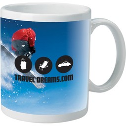 Full Color Ceramic Custom Coffee Mugs - 11 oz.