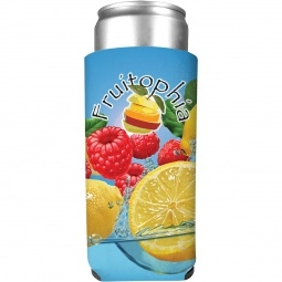 Full Color Folding Slim Custom Can Cooler - 12 oz.