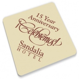 Full Color Square Paperboard Custom Coasters - 3.75" x 3.75"