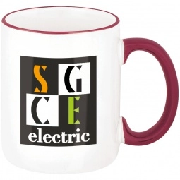 Ceramic Halo Promotional Mug - 11 oz.