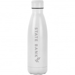 Laser Engraved Antimicrobial Stainless Steel Custom Water Bottle - 17 oz.