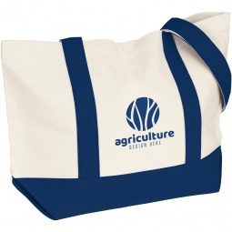 Classic Custom Boat Tote w/ Snap Closure - 20"w x 13"h x 6"d