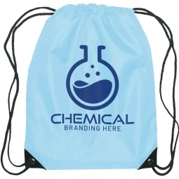 Budget Custom Drawstring Bag w/ Reinforced Corners - 14"w x 18"h