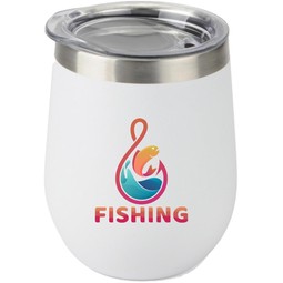 Full Color Vacuum Insulated Custom Wine Tumbler - 12 oz.