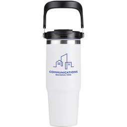Custom Printed Tumbler w/ Carry Handle - 30 oz.