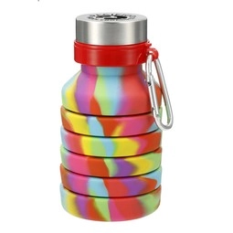 Zigoo Tie Dye Custom Collapsible Water Bottle - 18 oz. 