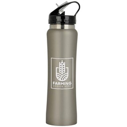 Soft-Touch Stainless Steel Custom Water Bottle - 25 oz. 