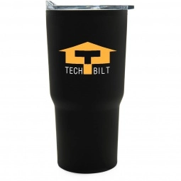 Stainless Steel Tapered Custom Tumbler w/ Plastic Liner - 30 oz.