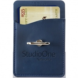 LEEMAN NYC Tuscany Custom Cell Phone Wallet w/ Ring Phone Stand