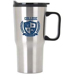 Plastic Lined Promotional Tapered Travel Mug w/ Handle - 20 oz.