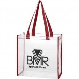 Clear PVC Event Promotional Tote Bags - 12"w x 12"h x 6"d