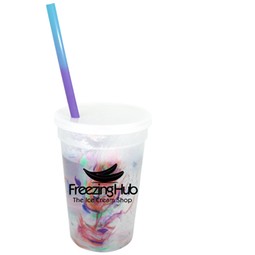 Mood Color Changing Custom Rainbow Confetti Cup Set - 17 oz.